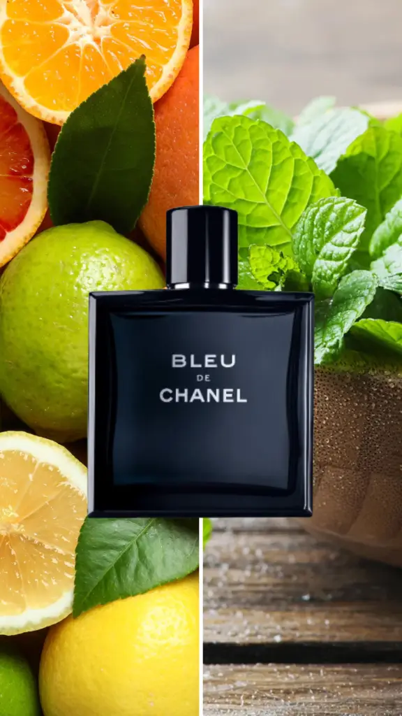 Bleu de Chanel vs Prada Luna Rossa Carbon Bleu de Chanel bottle – premium men's fragrance with woody aromatic notes and long-lasting scent.