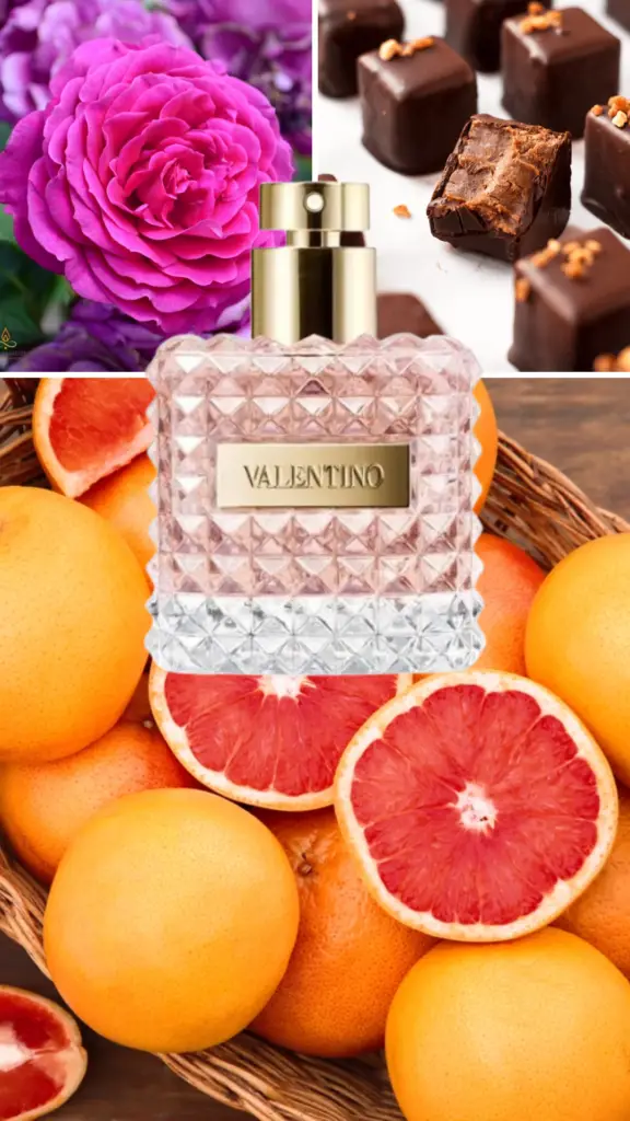Top 3 Valentino Fragrances Valentino Donna Eau de Parfum bottle with a luxurious, elegant design, embodying femininity, sophistication, and warm, sensual notes.